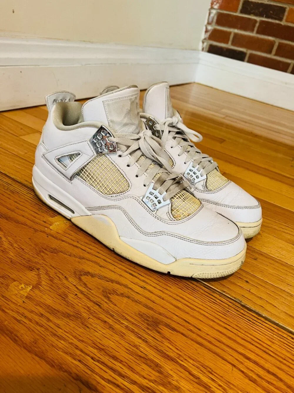 Nike Air Jordan 4 IV  Men’s Size 13 Retro Pure Money 2017 Sneakers 308497-100